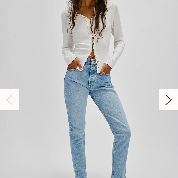 Women's Levi premium 501 skinny jeans size 29 - Picture 4 of 8